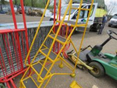 5 RUNG WAREHOUSE STEPS. SOURCED FROM COMPANY LIQUIDATION. THIS LOT IS SOLD UNDER THE AUCTIONEERS MAR