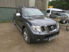 NISSAN NAVARA DOUBLE CAB PICKUP TRUCK REG:BG10 YCN. MANUAL GEARBOX. 249,885 REC MILES.