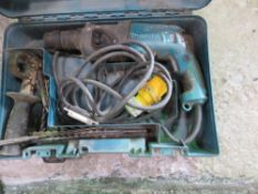 MAKITA 110VOLT SDS PISTOL GRIP DRILL. THIS LOT IS SOLD UNDER THE AUCTIONEERS MARGIN SCHEME, THEREFOR