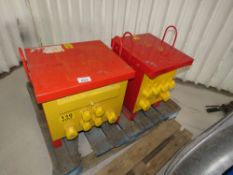 2 X SITE TRANSFORMER UNITS, LITTLE USED?? THIS LOT IS SOLD UNDER THE AUCTIONEERS MARGIN SCHEME, THER