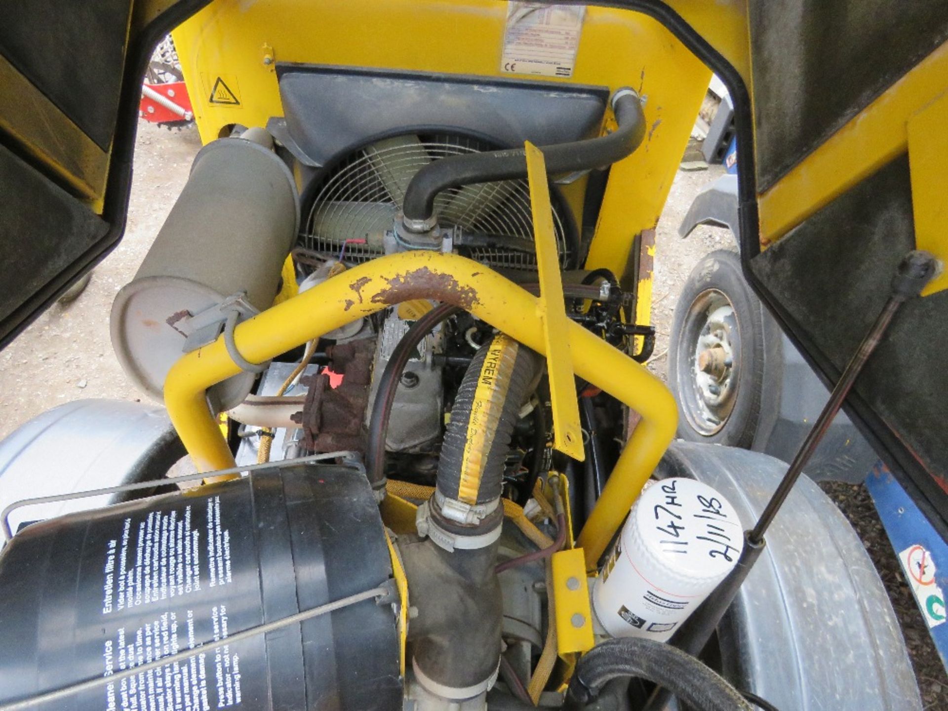 ATLAS COPCO YANMAR ENGINED COMPRESSOR, WHEN TESTED WAS SEEN TO RUN AND MAKE AIR (BATTERY LOW) - Image 4 of 6