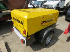 BID INCREMENT NOW £50!! DOOSAN 731 COMPRESSOR YEAR 2010 BUILD.