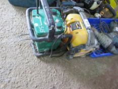 2 X RADIOS: DEWALT AND A GREEN ONE.