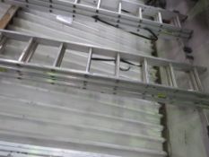 TRIPLE STAGE ALUMINIUM LADDER.