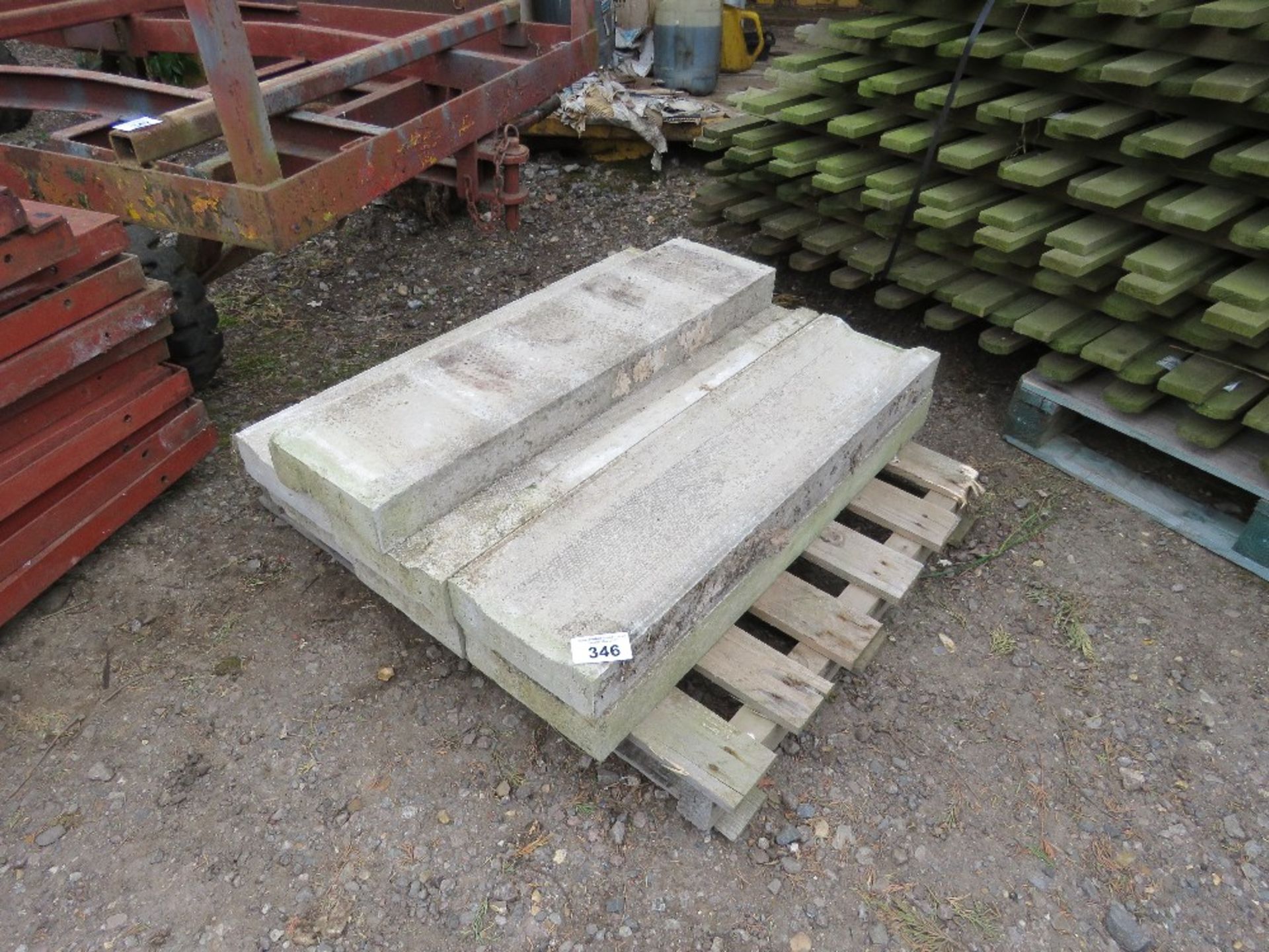 8 X SHALLOW DRAINAGE GULLEYS, CONCRETE. THIS LOT IS SOLD UNDER THE AUCTIONEERS MARGIN SCHEME, THEREF