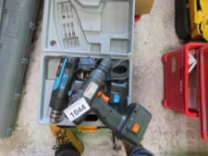 2 X BATTERY DRILLS PLUS DRILL BITS ETC.