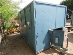 TOWED WELFARE UNIT, 12FT LENGTH APPROX WITH CANTEEN, TOILET AND DRYING AREA. WITH GENERATOR AND HYD