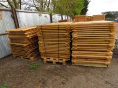 3 X BUNDLES OF PALLET RACKING BOARDS.