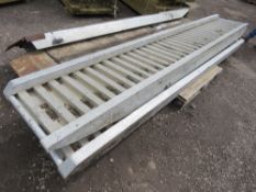 SET OF HEAVY DUTY ALUMINIUM LOADING RAMPS, 12FT LENGTH APPROX.