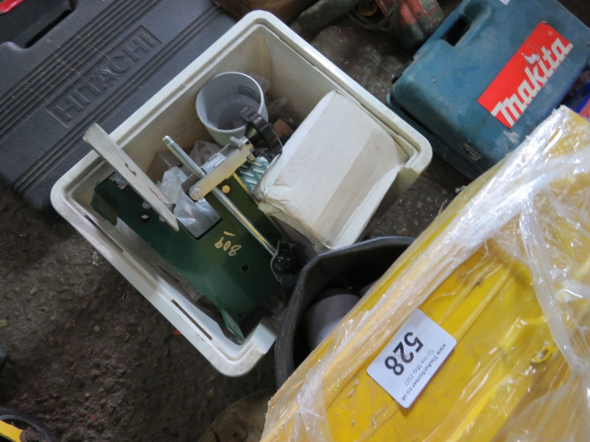 YELLOW TOOL BOX PLUS ASSORTED TOOLS AND SUNDRIES AS SHOWN. - Image 2 of 3