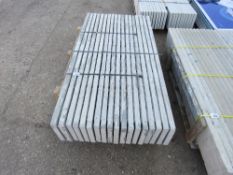 PALLET OF 18 X STONE EFFECT CONCRETE GRAVEL FENCE BOARDS 1.83M X 30CM APPROX.