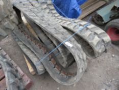 5 X PART WORN EXCAVATOR TRACKS: 1 X MICRO, 4 X 1.5TONNE MINI DIGGER. SOURCED FROM DEPOT CLOSURE.