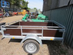 INDESPENSION 750KG GENERAL PURPOSE TRAILER, UNUSED, INTERNAL 1.35M X 2.03M. UNUSED. CAN BE TIPPED M