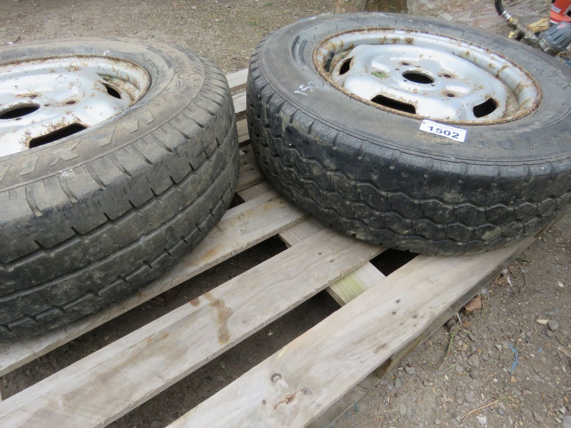 2 X TRANSIT TYPE WHEELS AND TYRES 215/75R16 SIZE. - Image 3 of 3