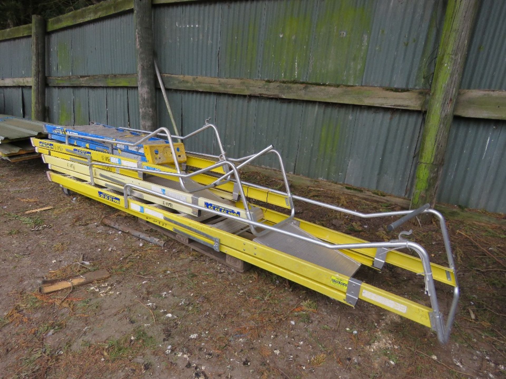 4 X SETS OF GRP STEP LADDERS. - Image 2 of 2