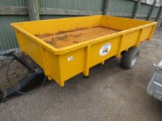 KERRIDGE AGRICULTURAL TIPPING TRAILER, 3 TONNE CAPACITY APPROX, 1.85M X 3.10M SIZE, LITTLE USED. TH