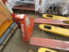 ROLATRUC PALLET TRUCK. WHEN TESTED WAS SEEN TO LIFT AND LOWER. SOURCED FROM COMPANY LIQUIDATION. TH
