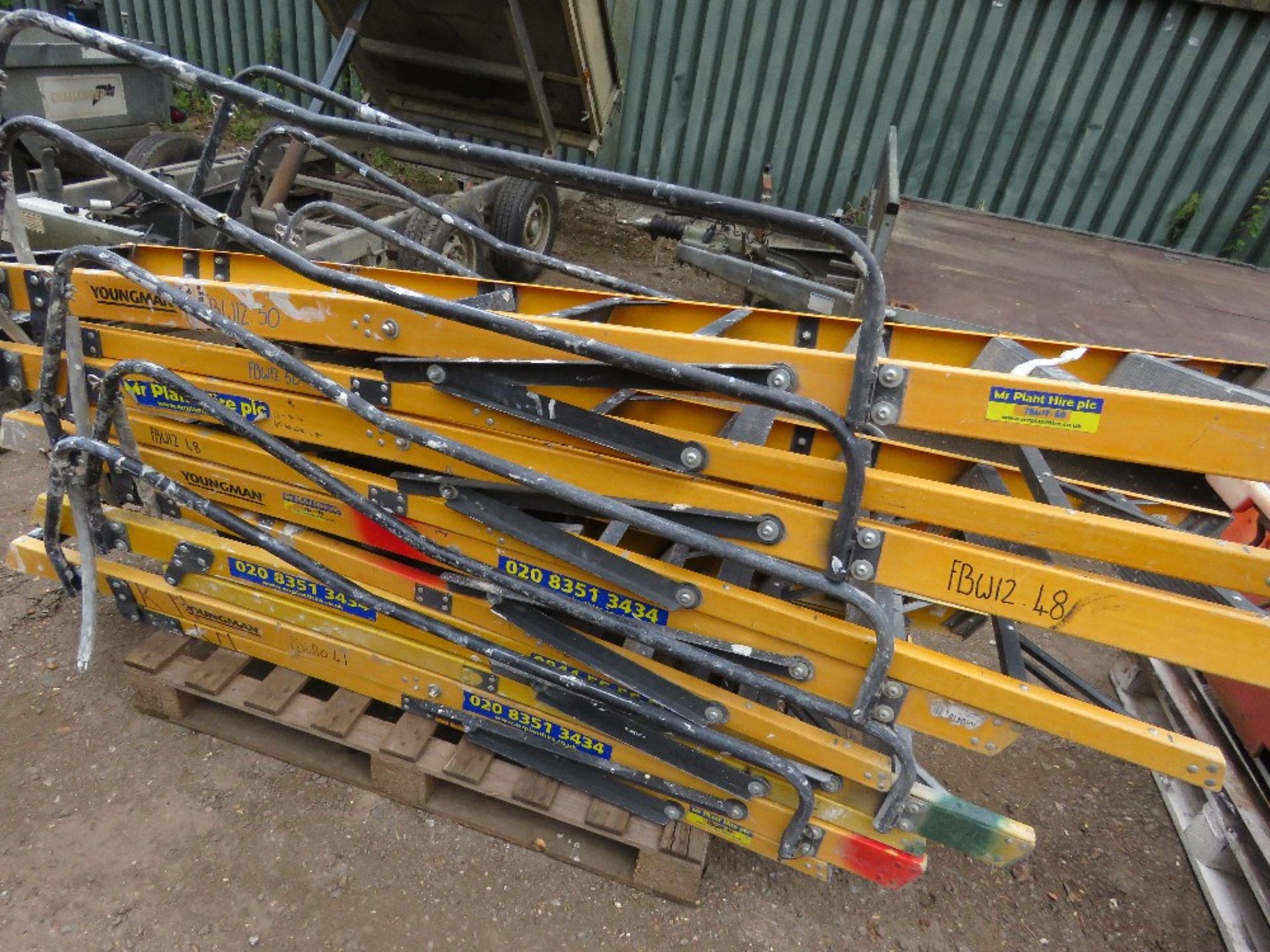 5 X GRP STEP LADDERS. - Image 2 of 3