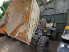 TEREX TA3 3 TONNE SWIVEL SKIP DUMPER, YEAR 2015 BUILD, 1190 REC HOURS. SN:SLBDDDKOEF6PB7528. WHEN TE