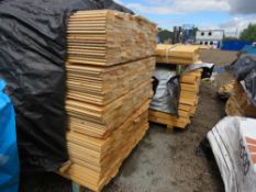 EXTRA LARGE PACK OF UNTREATED SHIPLAP FENCING TIMBER 95MM WIDTH X 1.73M LENGTH APPROX.