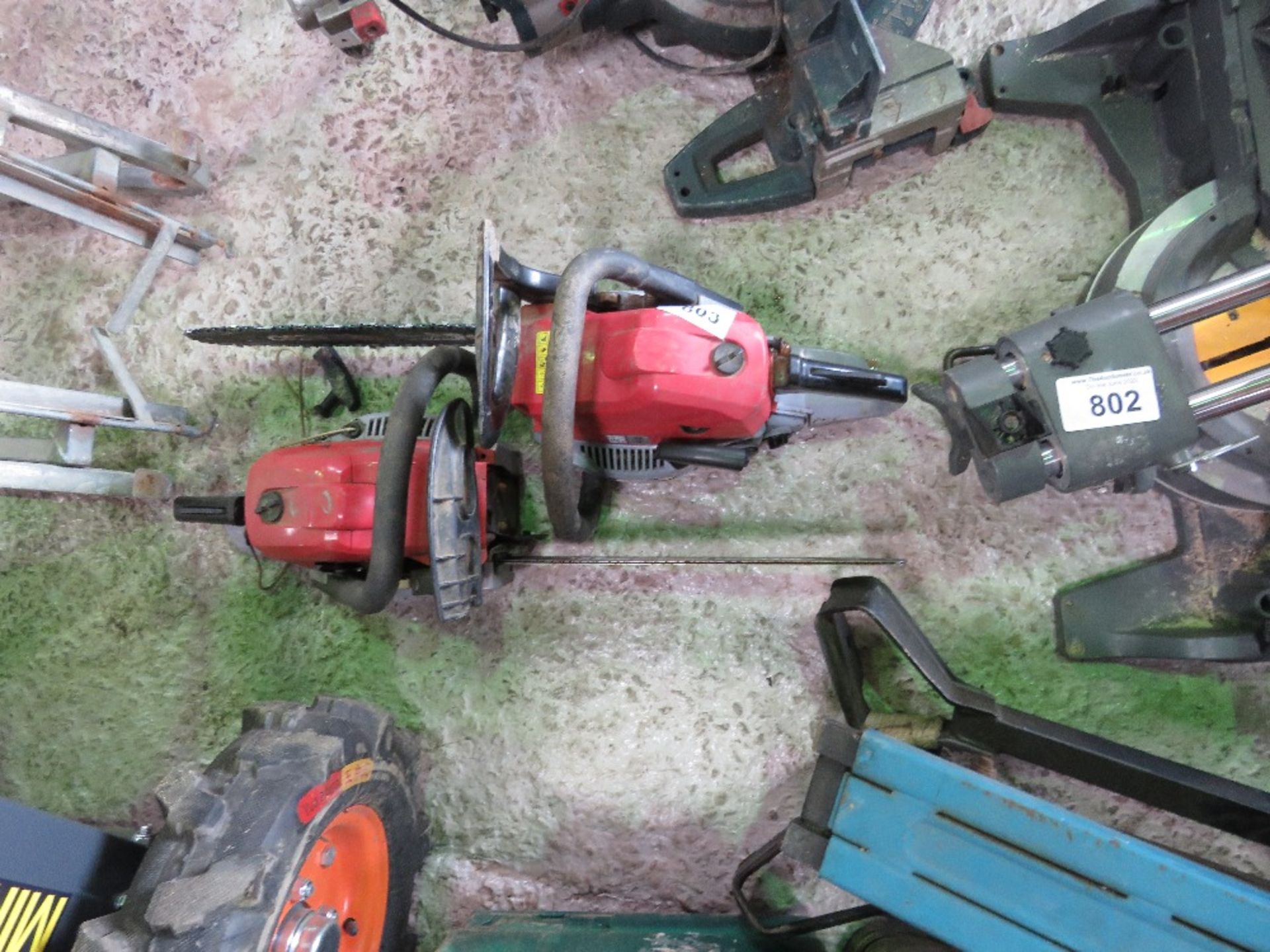 2 X PETROL ENGINED CHAINSAWS.