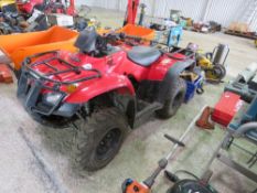 HONDA 2WD QUAD BIKE REG:WA18 HWW. WHEN TESTED WAS SEEN TO DRIVE, STEER AND BRAKE. 8080 REC KMS.