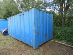 SECURE STEEL SITE STORAGE CONTAINER, 16FT LENGTH APPROX. :SC04.