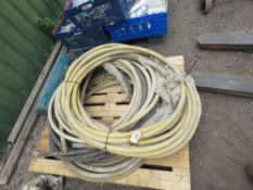 PALLET OF ASSORTED AIR/WATER HOSES. THIS LOT IS SOLD UNDER THE AUCTIONEERS MARGIN SCHEME, THEREFORE