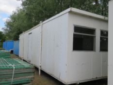 PORTABLE SECURE OFFICE, 32FT LENGTH THAT HAS BEEN USED AS A SITE OFFICE