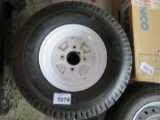2 X TRAILER WHEELS AND TYRES 5.00-10.