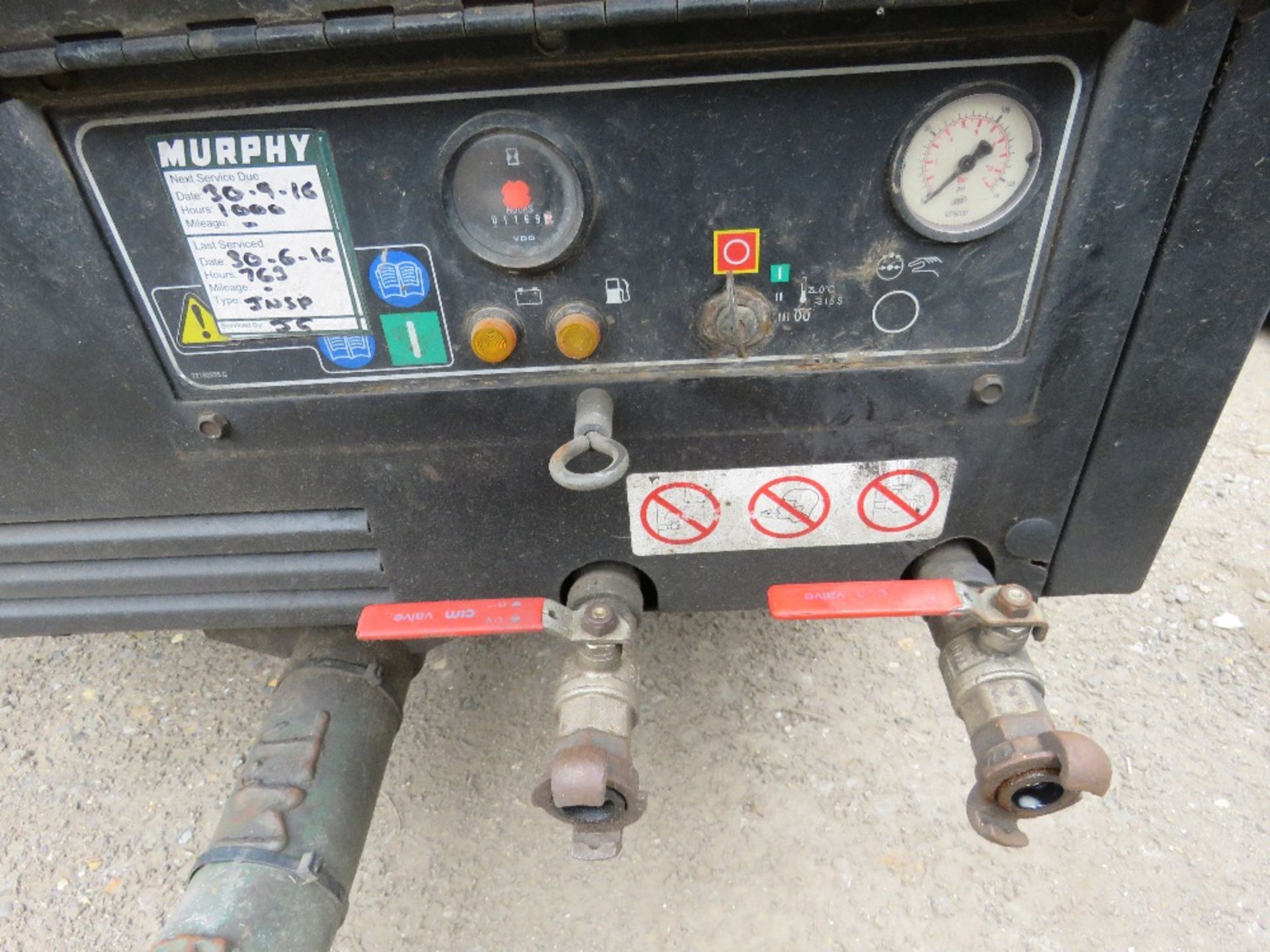 INGERSOLL RAND 741+ TOWED COMPRESSOR, YEAR 2011 BUILD. 1169 REC HOURS. SN:UN571FXXBY430386. WHEN TE - Image 6 of 8