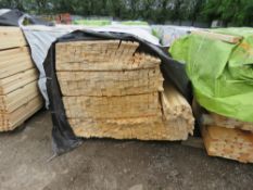 EXTRA LARGE PACK OF UNTREATED VENETIAN SLAT FENCING TIMBER 45MM WIDTH X 1.83M LENGTH APPROX.