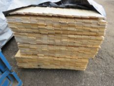 LARGE PACK OF SHIPLAP TIMBER FENCING BOARDS: 95MM WIDTH @ 1.83 METRES LENGTH APPROX.