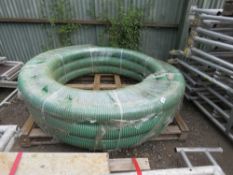 LARGE ROLL OF 6" SUCTION WATER PIPE HOSE, UNUSED. THIS LOT IS SOLD UNDER THE AUCTIONEERS MARGIN SCHE
