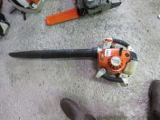 STIHL SH86 PETROL ENGINED HAND HELD BLOWER. THIS LOT IS SOLD UNDER THE AUCTIONEERS MARGIN SCHEME, TH