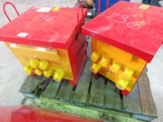 2 X SITE TRANSFORMER UNITS, LITTLE USED?? THIS LOT IS SOLD UNDER THE AUCTIONEERS MARGIN SCHEME, THER