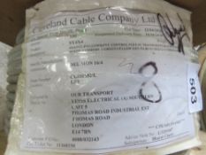 DRUM OF CABLE SY4X4 PVC FLEX CABLE TYPE. THIS LOT IS SOLD UNDER THE AUCTIONEERS MARGIN SCHEME, THERE