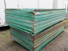 2 X BUNDLES OF ACROW SCAFFOLDING SAFETY MESH PANELS, 1.25M X 2.6M APPROX. 50NO IN TOTAL APPROX. TH