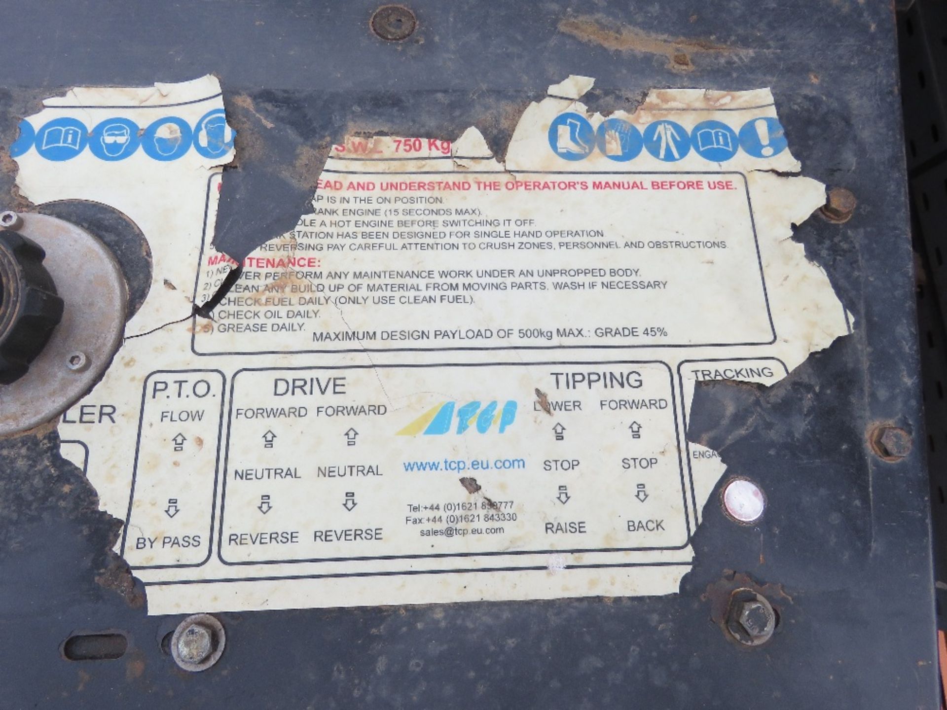 TCP TRACKED HIGH TIP BARROW, YEAR 2007. 1031 REC HOURS SN:B2486. WHEN TESTED WAS SEEN TO DRIVE AND T - Image 5 of 6