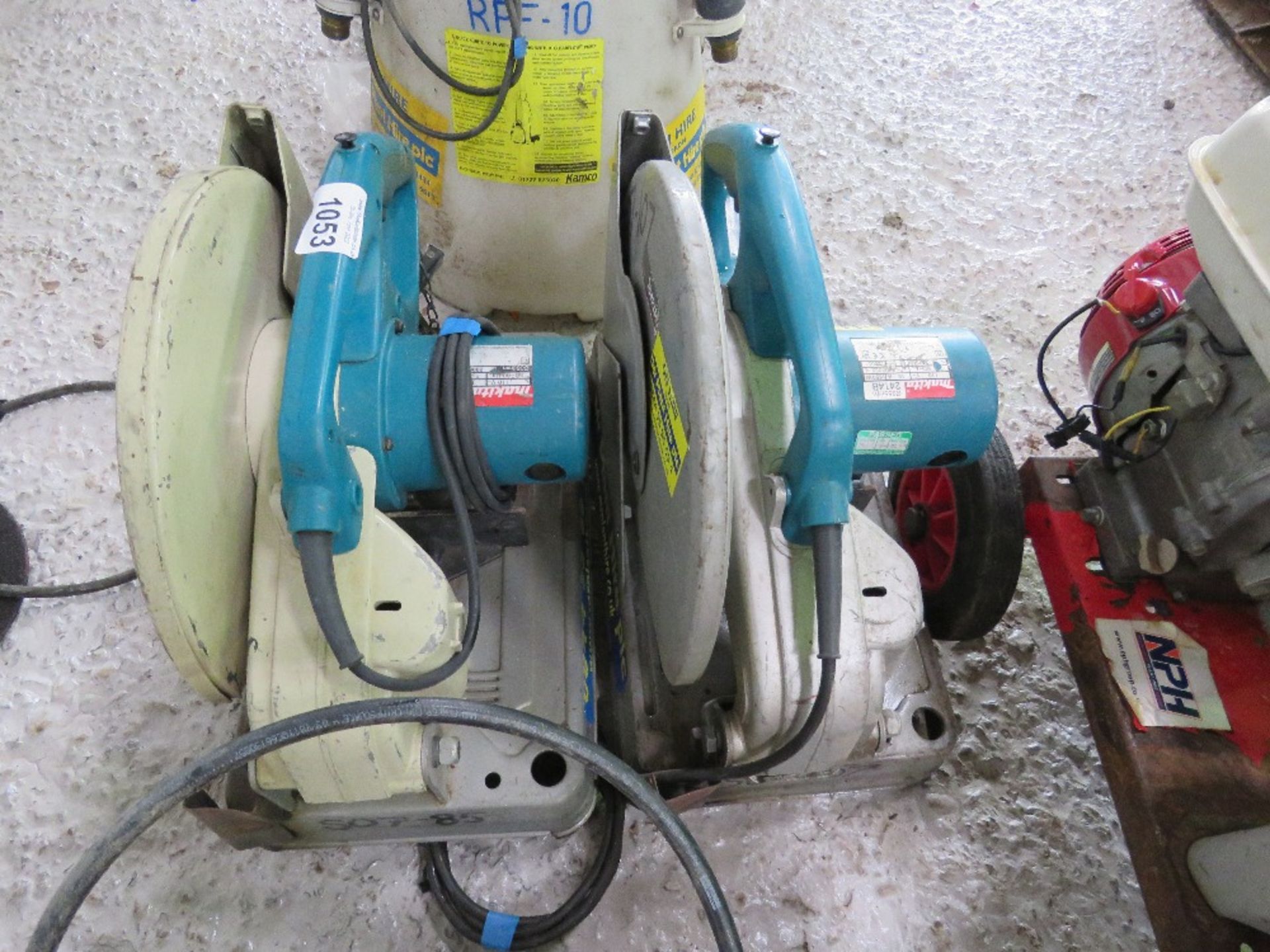 2 X MAKITA 110VOLT METAL CUTTING SAWS.