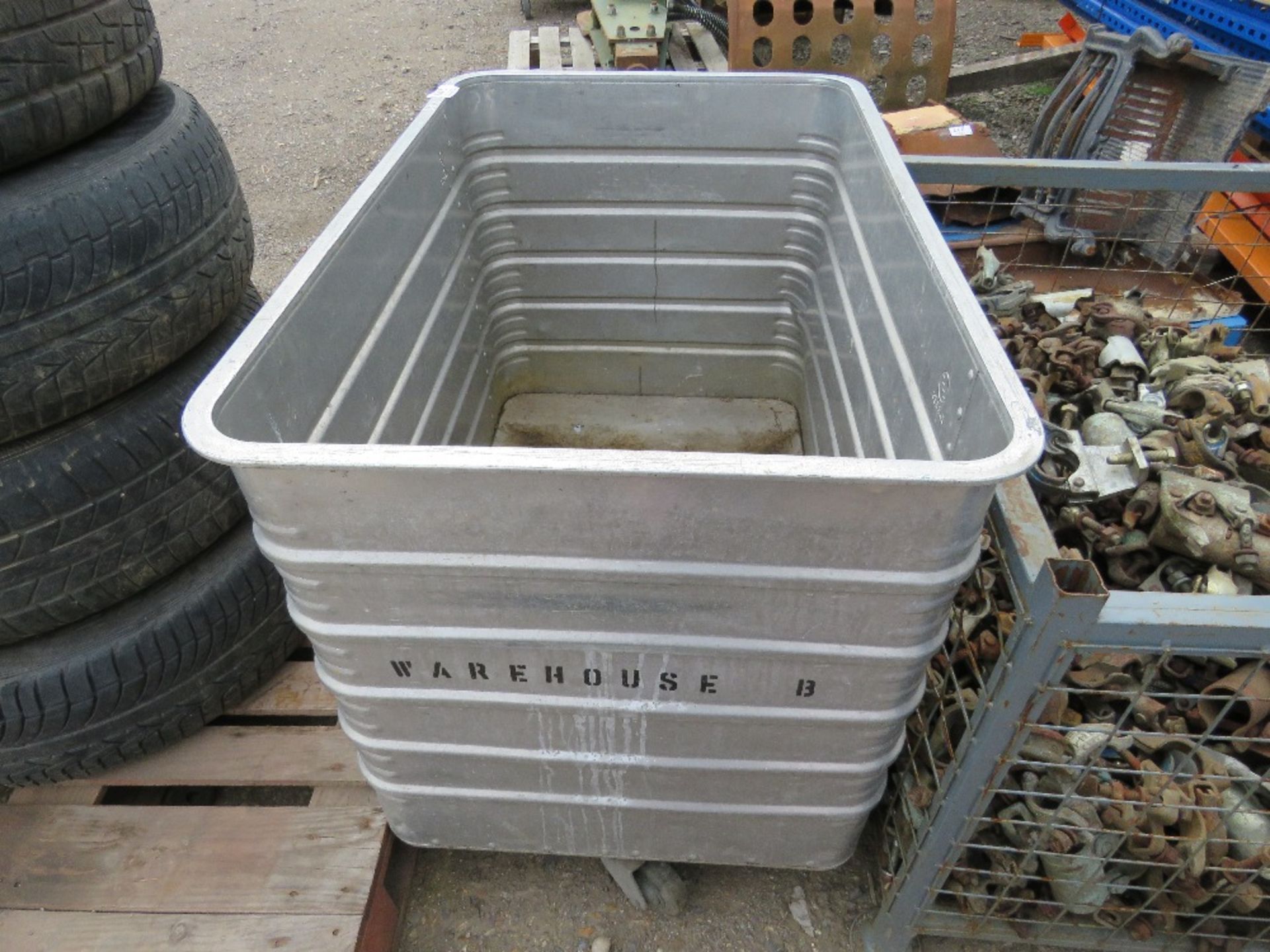 ALUMINIUM WAREHOUSE BIN TROLLEY, SOURCED FROM COMPANY LIQUIDATION. THIS LOT IS SOLD UNDER THE AUCTIO - Image 2 of 2