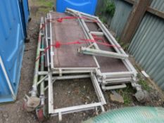 PALLET CONTAINING ALUMINIUM TOWER SCAFFOLD PARTS. THIS LOT IS SOLD UNDER THE AUCTIONEERS MARGIN SCHE