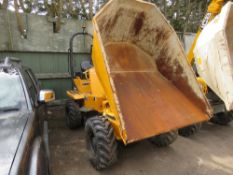 THWAITES 3 TONNE SWIVEL SKIP DUMPER, YEAR 2017 BUILD, 1497 REC HOURS. SN:SLCM573Z1711D7467. WHEN TE