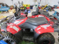 QUADZILLA 300 4WD QUAD BIKE WITH WINCH, REG:SP71 YHS. 148.7 REC MILES. WHEN TESTED WAS SEEN TO DRIVE