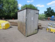 OIL STORE UNIT 6FT X 4FT APPROX.. BUNDED FLOOR CONTAINER, STEEL FRAME WITH PLY EXTERIOR. CAN BE USED