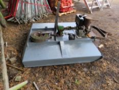 5FT AGRICULTURAL MOWER ADAPTED TO TAKE A DIESEL ENGINE. ENGINE SEEN RUNNING. UNFINISHED PROJECT, REQ
