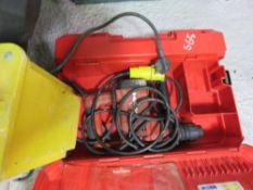 HILTI TE14 BREAKER DRILL PLUS A TRANSFORMER.