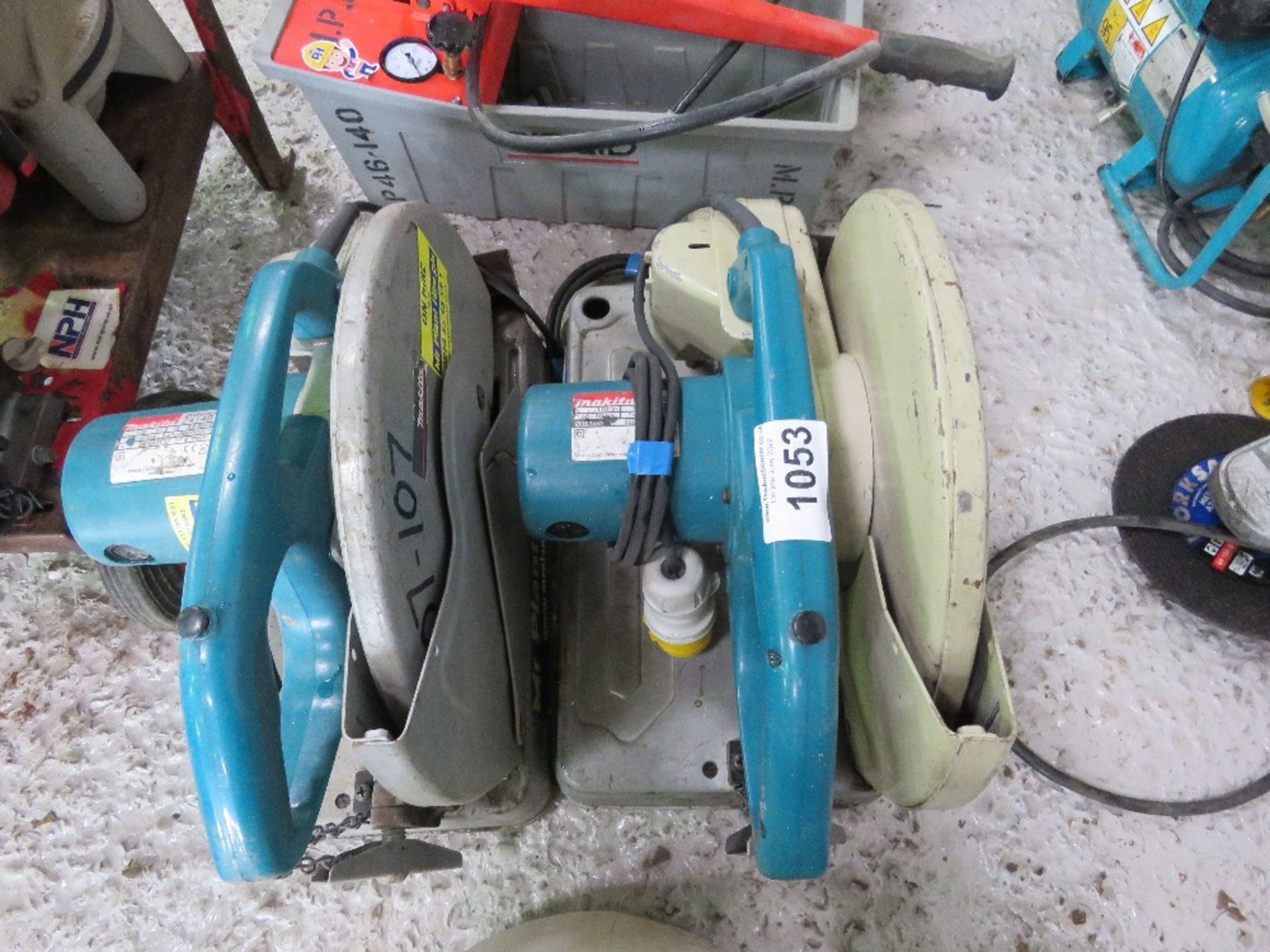 2 X MAKITA 110VOLT METAL CUTTING SAWS. - Image 2 of 3