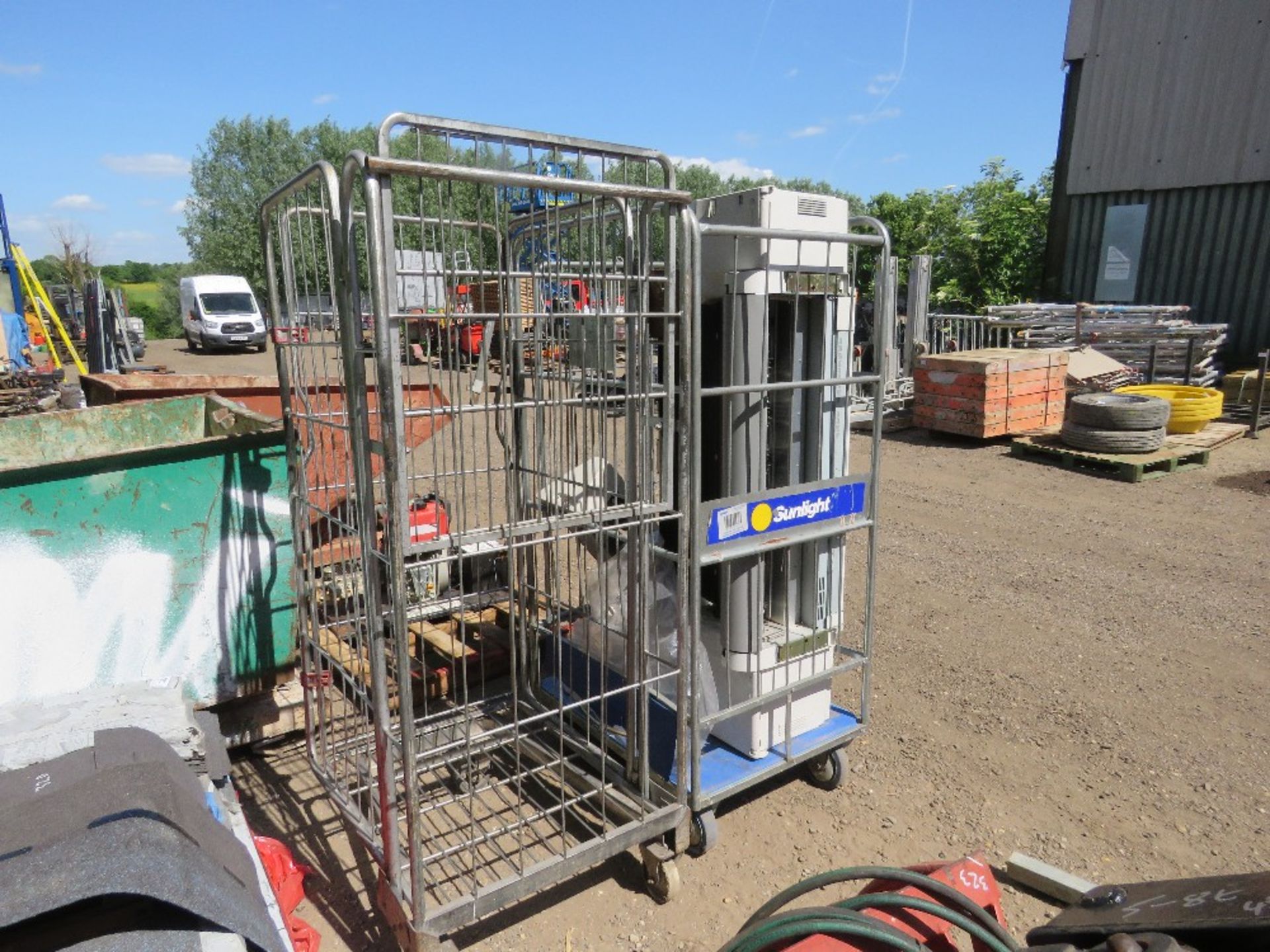 2 X MESH SIDED TROLLEYS WITH 2 X PRINTER UNITS. THIS LOT IS SOLD UNDER THE AUCTIONEERS MARGIN SCHEME - Image 4 of 4