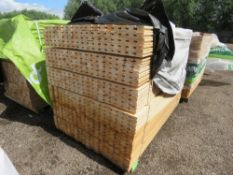 EXTRA LARGE PACK OF UNTREATED GROOVED "H" PROFILE FENCING TIMBER BATTENS 1.57M LENGTH APPROX.